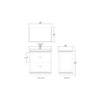 Maeve 2 Drawer Bedside Table - Image 8