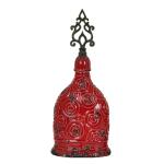Large Circles Finial Vase