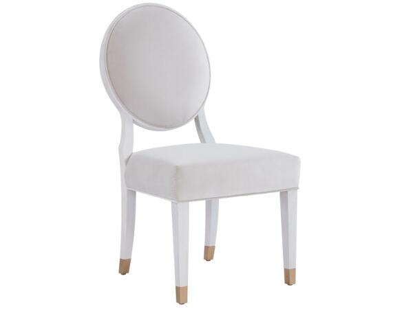 Love. Joy. Bliss.-Miranda Kerr Home Love Joy Bliss Oval Side Chair Chairs & Benches Alabaster 14