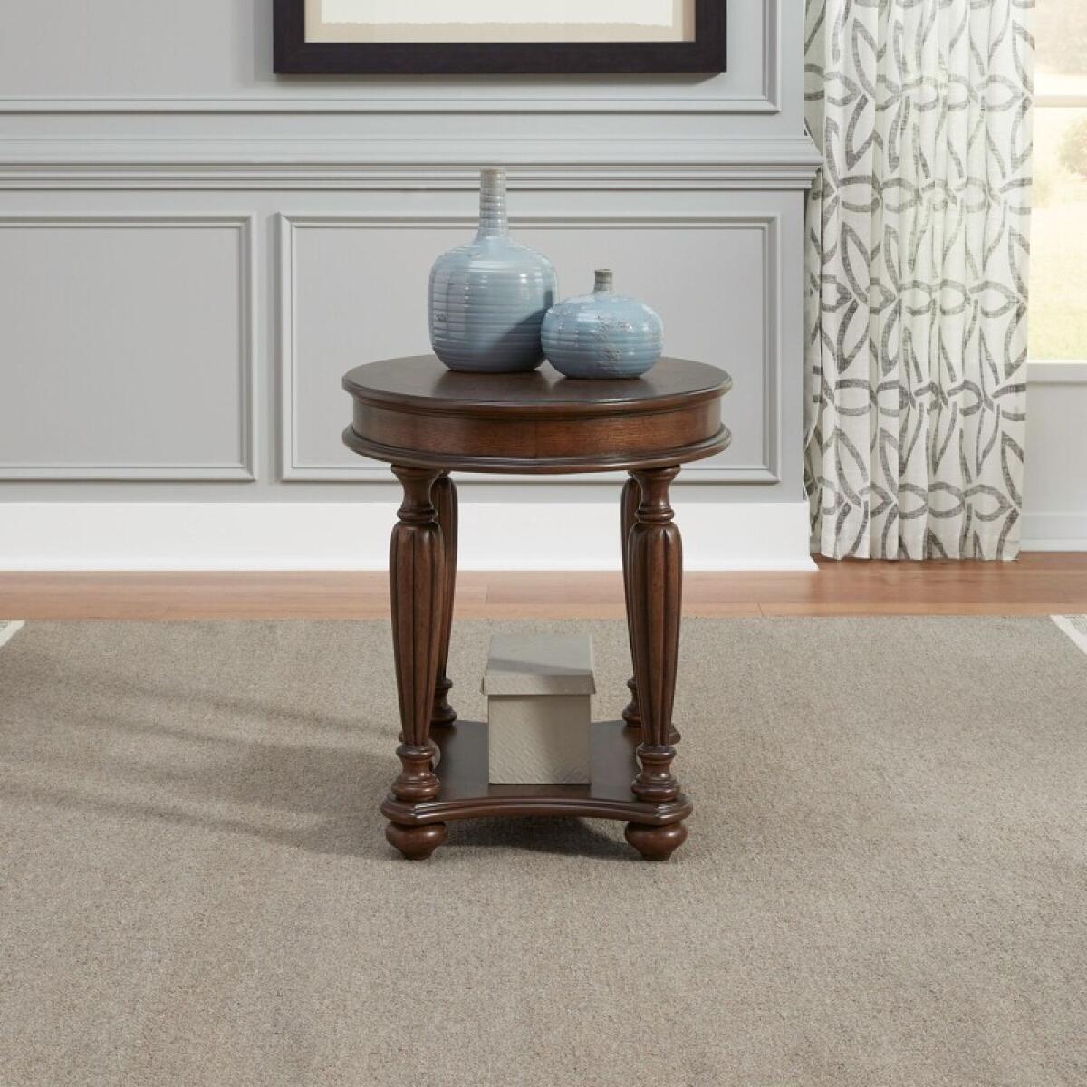 Allington Oval End Table End tables Brown 2 Allington Oval End Table End tables Brown 2