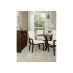 Crafted Cherry Dining By Ben & Erin Napier Uph Side Chair White Fabric - 150-030A - Image 8