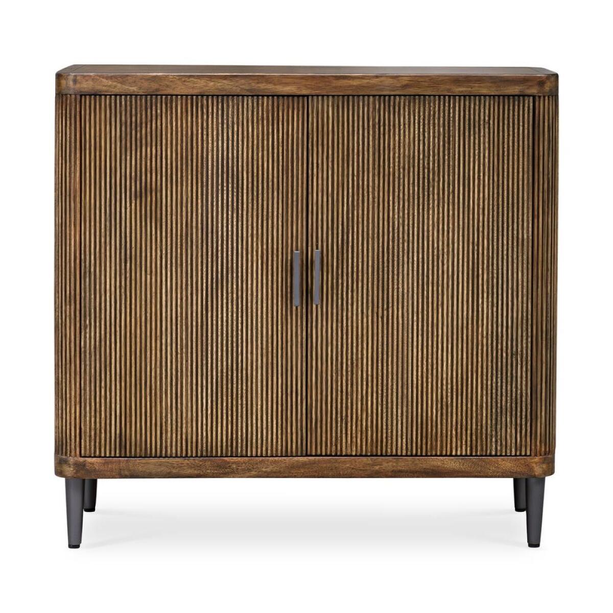 Pinstripe 2 Door Cabinet Dining Storage Brown 2 Pinstripe 2 Door Cabinet Dining Storage Brown 2