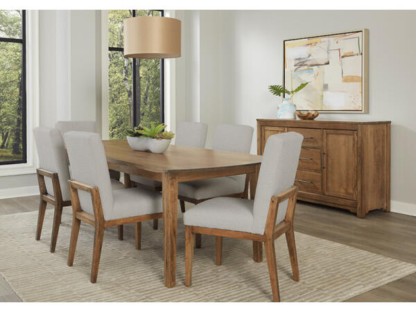 Crafted Cherry Dining by Ben & Erin Napier 94″ SURFBOARD TABLE Dining Tables Brown