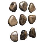Pebbles Wood Wall Decor, Walnut, S/9 Wall Decor Brown 14
