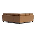 True Custom™ True CustomÂ® Leather Track Arm L-Shaped Sectional Sectionals Bassett Furniture 10