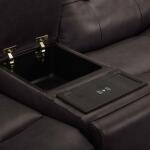 Carrington Loveseat w/Console P3 & ZG – Dark Brown Loveseats Brown 18