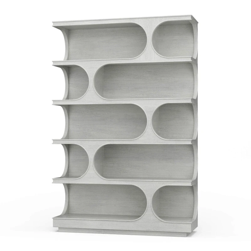 4d9c9704ed6dfb6f5c8ee8677f96cb0d Vannes Crescent Bookcase - Image 1