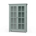 Aries Glass Door Bookcase Bookcases Blue 12