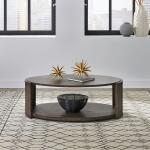 City View Oval Cocktail Table Cocktail & Coffee Tables Brown 12