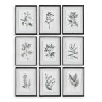 Farmhouse Florals Framed Prints, S/9 3 Cartons