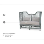 Rabana High Back Rattan Loveseat