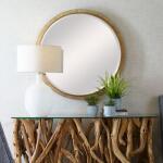 Paradise Round Mirror Mirrors Brown 13