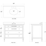 Carrington Single Vanity W/ Sink & Marble Top - Image 9