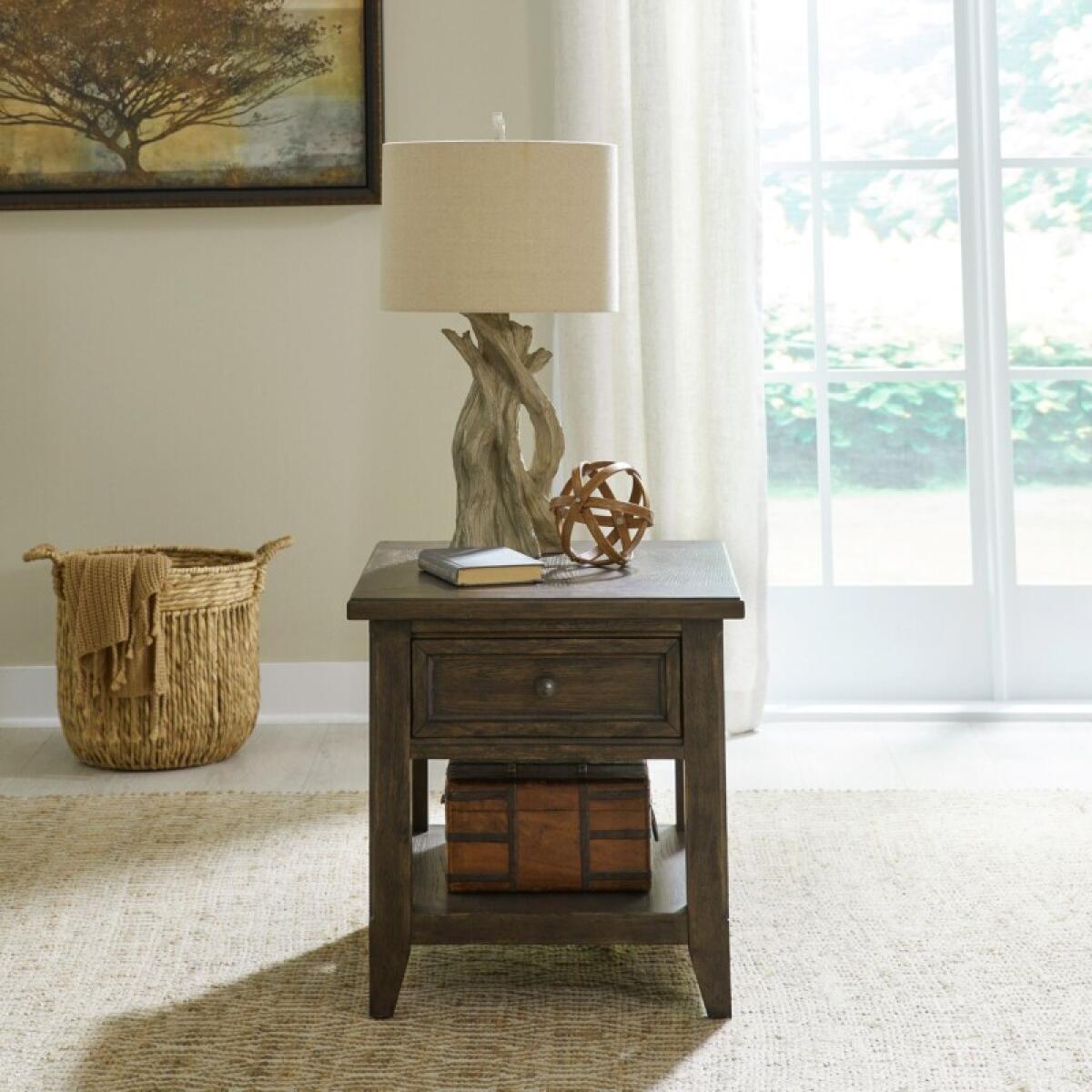 Paradise Valley Rectangular End Table End tables Brown 2 Paradise Valley Rectangular End Table End tables Brown 2