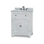 Shutter Vanity W/ Sink & Marble Top - Image 4