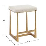 Midas Counter Stool, Gold - Image 11