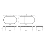 Kraton Butterfly Oval Extension Dining Table 80- 102" - Image 8