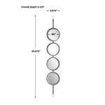Button Mirror, Silver - Image 9