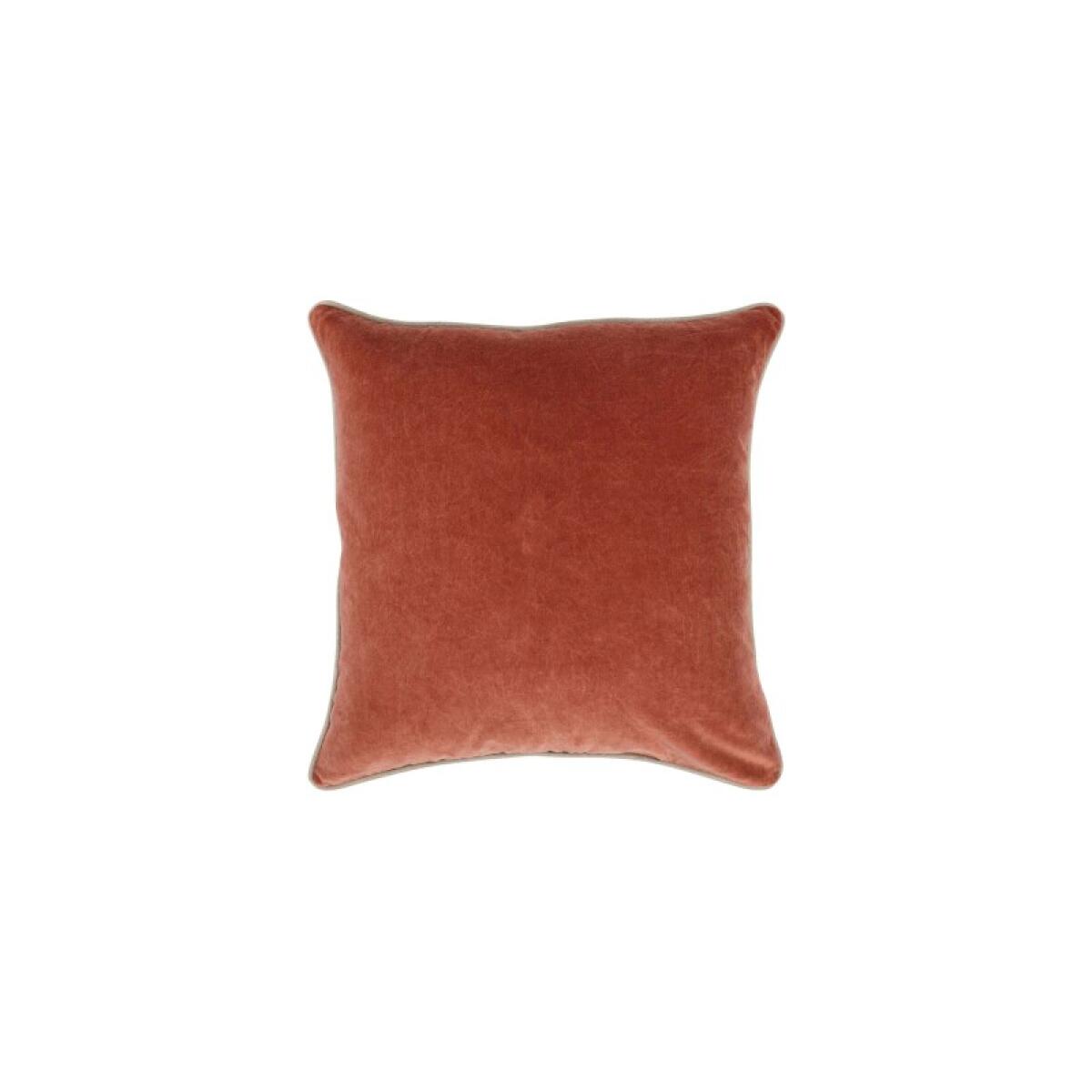 Heirloom Velvet Terra Cotta 22″ x 22″ Square Pillow Cover + Insert Accent Pillows Accent Pillows 2 Heirloom Velvet Terra Cotta 22″ x 22″ Square Pillow Cover + Insert Accent Pillows Accent Pillows 2