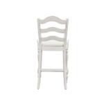 Magnolia Manor Ladder Back Counter Chair (RTA) Barstools Antique White & Weathered Bark 16