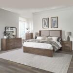 South Bend Queen Shelter Bed, Dresser & Mirror, Chest, Night Stand Bedroom Sets Bedroom Sets 4