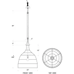 Hampton Rattan Pendant Large - Image 3