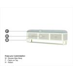 Lexington Bench W/ Rattan - Image 3