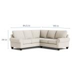 True Custom™ True CustomÂ® Large Panel Arm L-Shaped Sectional Sectionals Bassett Furniture 15