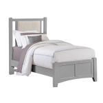 Bonanza TWIN UPHOLSTERED BED 3/3 - LINEN