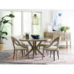 West Fork Hardy Round Dining Table Complete