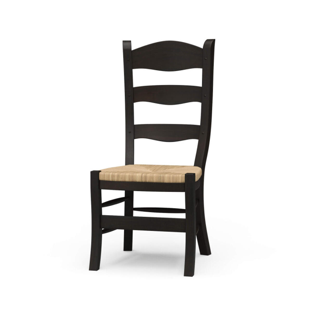 Peg & Dowel Ladder Back W/ Rush Seat Chairs & Benches Black 2 Peg & Dowel Ladder Back W/ Rush Seat Chairs & Benches Black 2