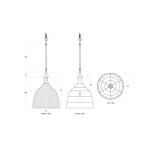 Hampton Rattan Pendant Extra Large Lighting Architectural White 9