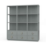 Cohan Open Cabinet W/ 6 Drawers