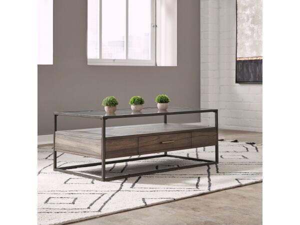 Jamestown Rectangular Cocktail Table Cocktail & Coffee Tables Brown