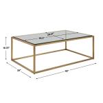 Bravura Coffee Table, Gold - Image 7