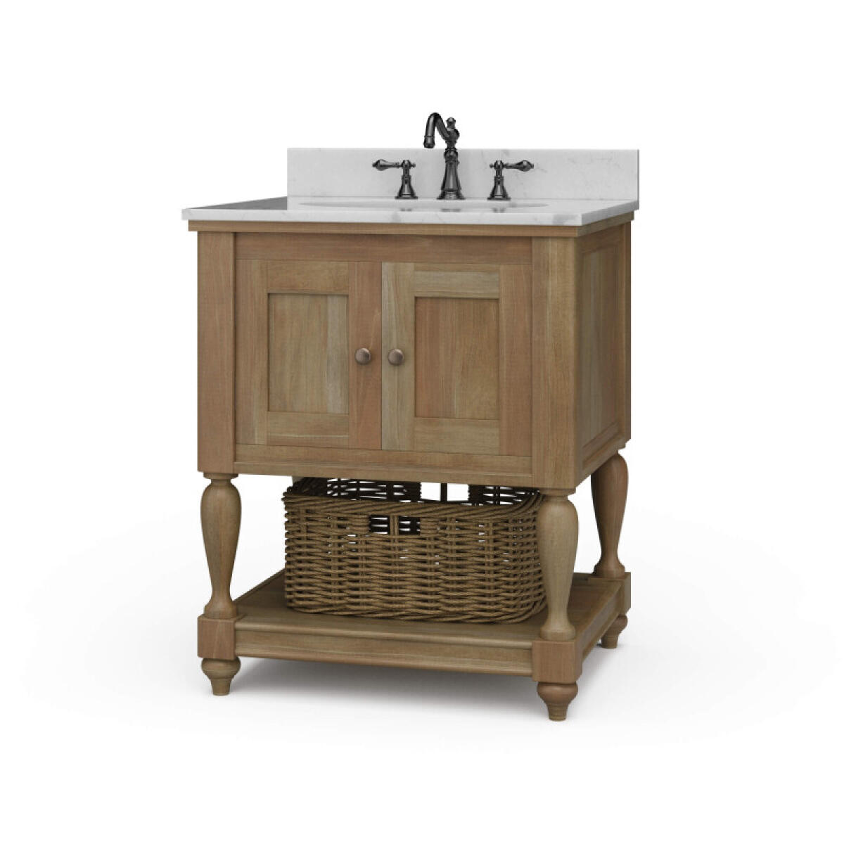 Jefferson Single Vanity W/ Sink & Marble Top Accent Furniture Accent Furniture 2 Jefferson Single Vanity W/ Sink & Marble Top Accent Furniture Accent Furniture 2