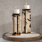 Illini Candleholders, S/2 - Image 3