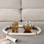 Cyprus Oval Tray, White - Image 6