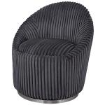 Crue Swivel Chair, Gunmetal - Image 4