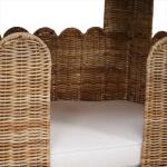 Scalloped Rattan Dog Bed - Image 2