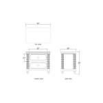 Milano 2 Drawer Bedside Table - Image 8