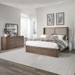 King California Shelter Bed, Dresser & Mirror