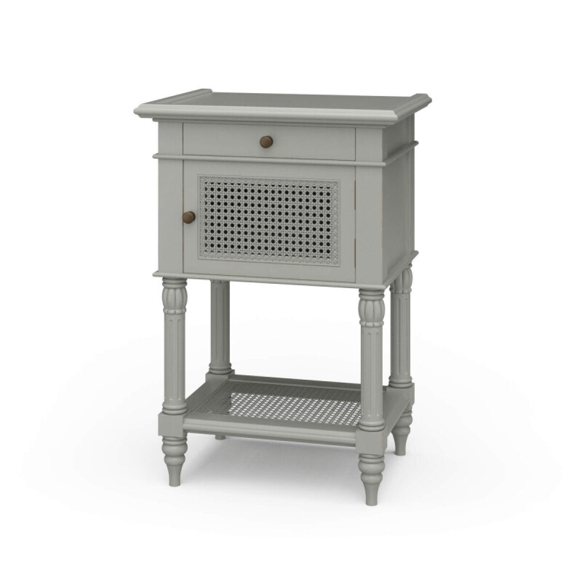 510763e2b6b7c84b61b89625ec2ed793 Montego Square End Table W/ Drawer & Rattan Door - Image 1