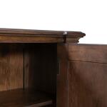 Provence Park 78 Inch TV Console Entertainment Stands Brown 26