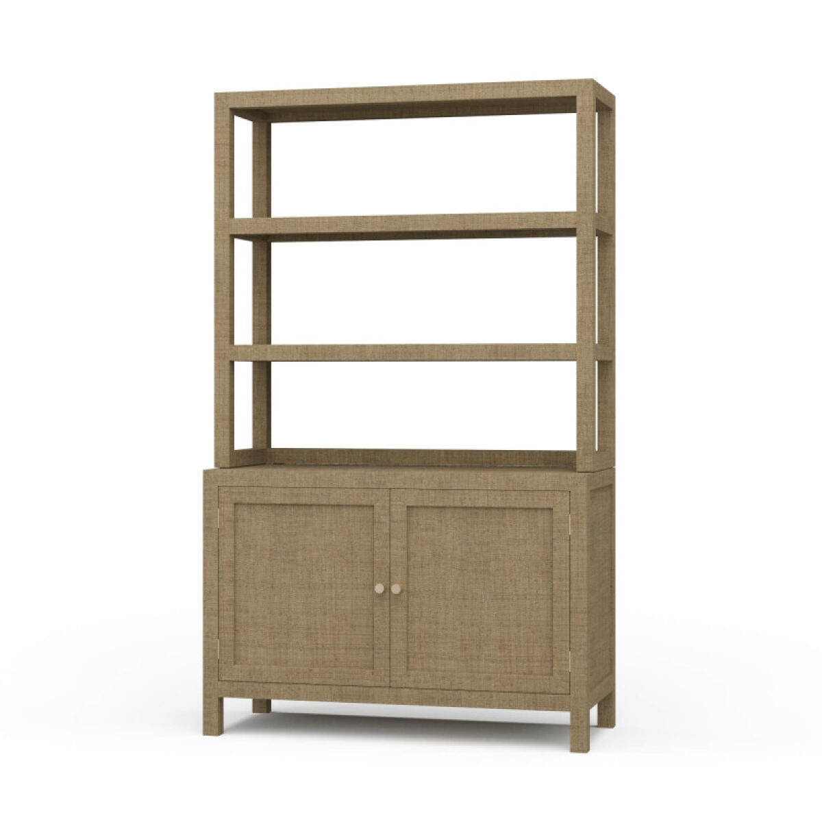 51164b344ab49f50680f4b9ee9d4aeee Kagu Open Hutch W/ Raffia - Image 1