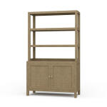 Kagu Open Hutch W/ Raffia Entertainment Stands Bramble 26