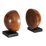 Teak And Noir Bookends, S/2 - Image 6