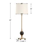 Dempsey Buffet Lamp, Brass - Image 9