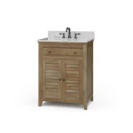Shutter Vanity W/ Sink & Marble Top