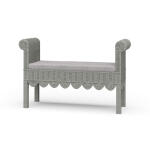Newport Scalloped Rattan Bench Chairs & Benches Bramble 16